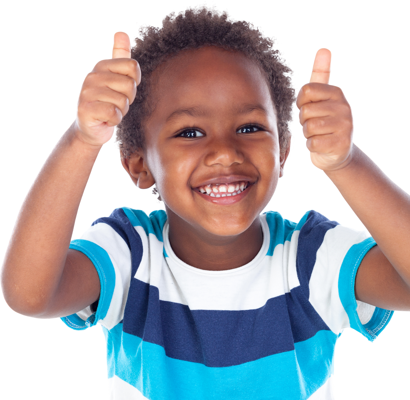 African Child Saying Ok